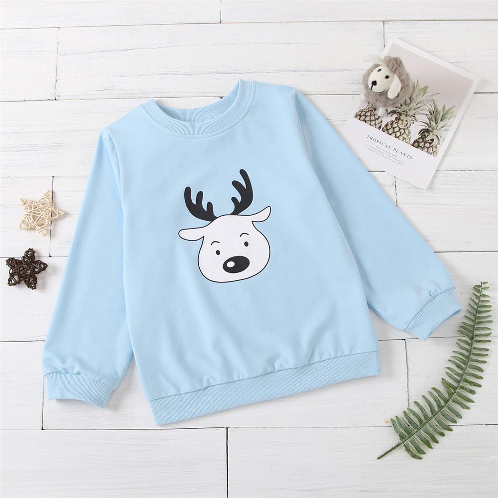 Unisex Cartoon Printed Long Sleeve Top Trendy Kids Wholesale Clothing - PrettyKid