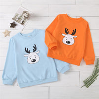 Unisex Cartoon Printed Long Sleeve Top Trendy Kids Wholesale Clothing - PrettyKid