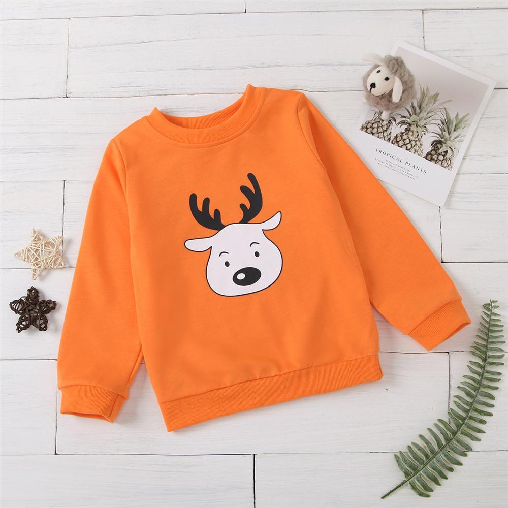 Unisex Cartoon Printed Long Sleeve Top Trendy Kids Wholesale Clothing - PrettyKid