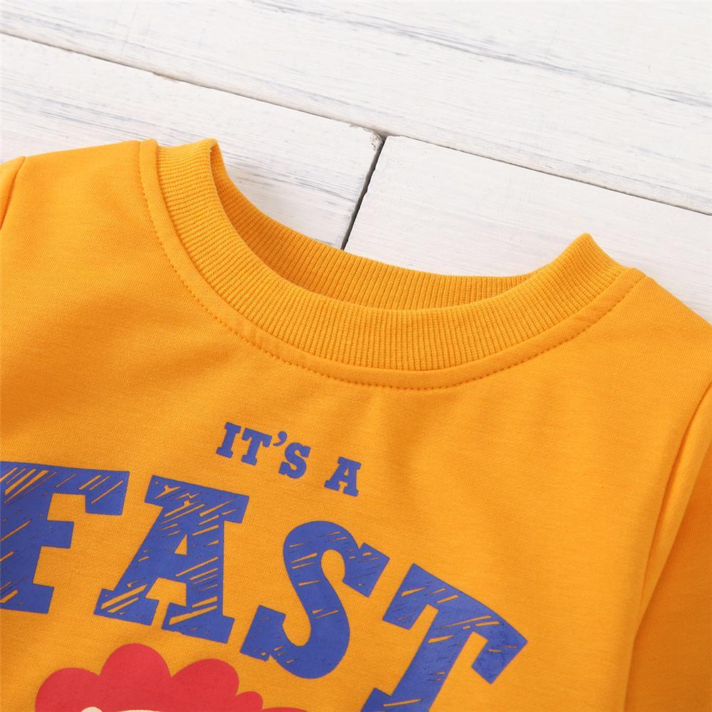 Unisex Fast Driver Printed Long Sleeve T-Shirt Trendy Kids Wholesale Clothing - PrettyKid