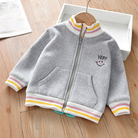 Unisex Kid Dinosaur Pattern Zipper Long Sleeves Boys Boutique Clothing Wholesale - PrettyKid