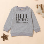 Unisex Kid Sister & Brother Letter Printed Long Sleeves Top Wholesale Toddler Boy Clothes - PrettyKid