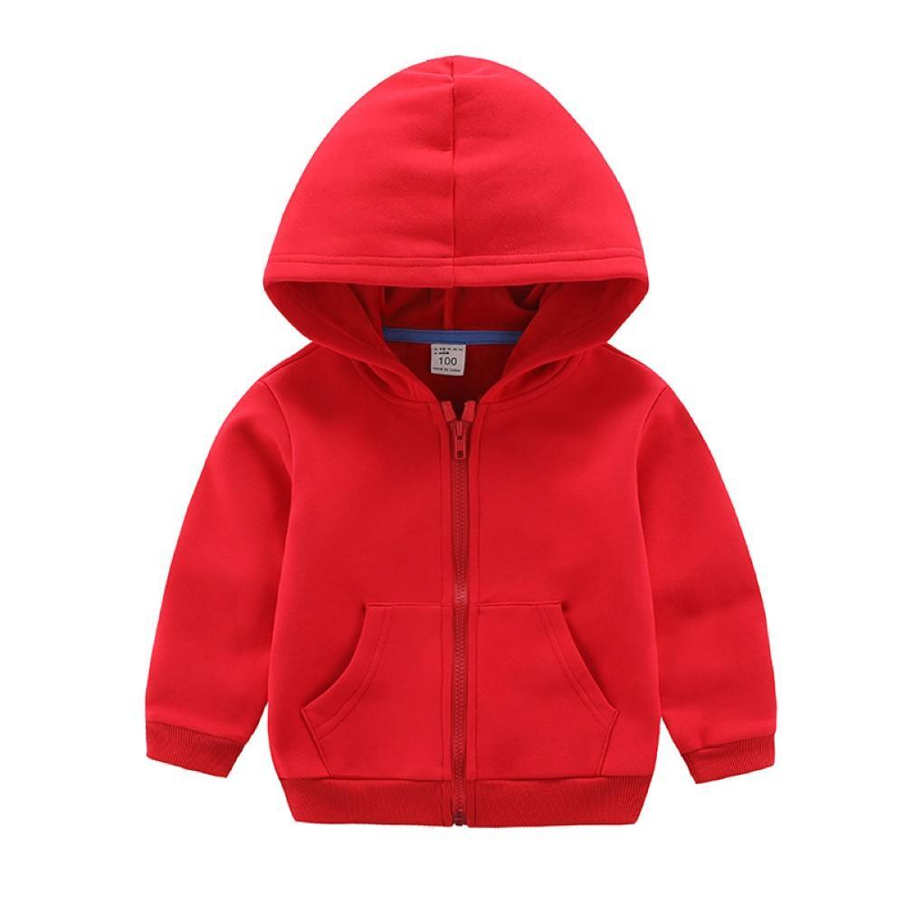 Unisex Kid Solid Hooded Long Sleeves Top Boy Clothing Wholesale - PrettyKid