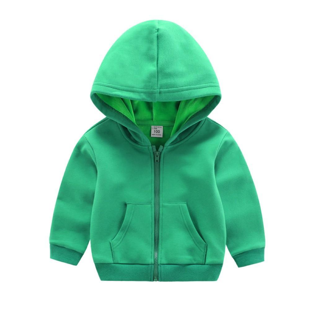 Unisex Kid Solid Hooded Long Sleeves Top Boy Clothing Wholesale - PrettyKid