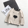 Unisex Kids Cartoon Rabbit & Bear Pattern Sweater Boys Boutique Clothing Wholesale - PrettyKid