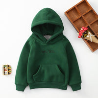 Unisex Long Sleeve Hooded Shirt Pattern Letter Wholesale Boys Clothes - PrettyKid