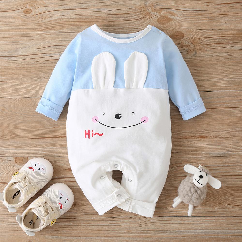 Baby Unisex Rabbit Long Sleeve Cute Romper Baby Clothes Suppliers - PrettyKid