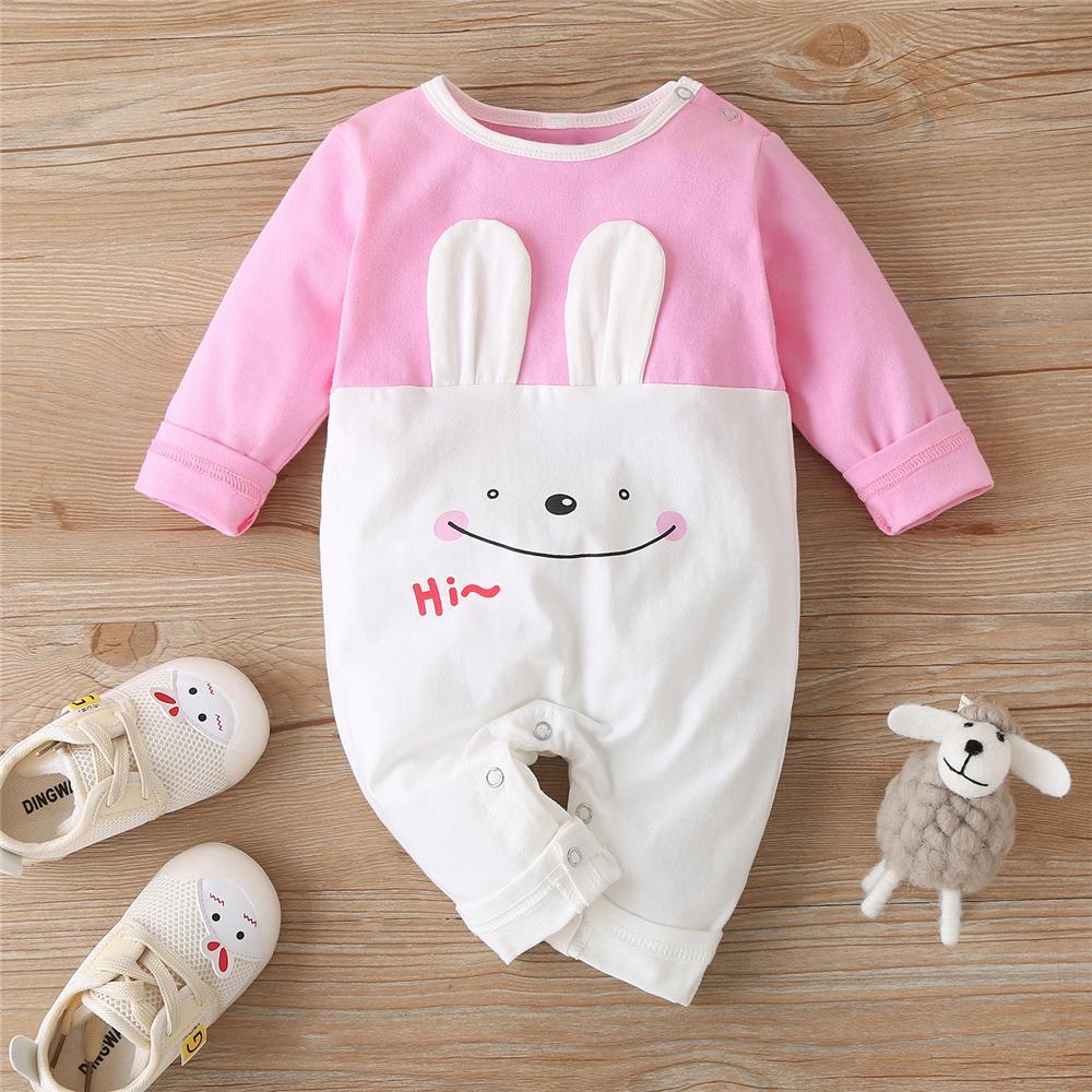 Baby Unisex Rabbit Long Sleeve Cute Romper Baby Clothes Suppliers - PrettyKid