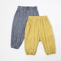 Baby Unisex Striped Elastic Waist Pants - PrettyKid