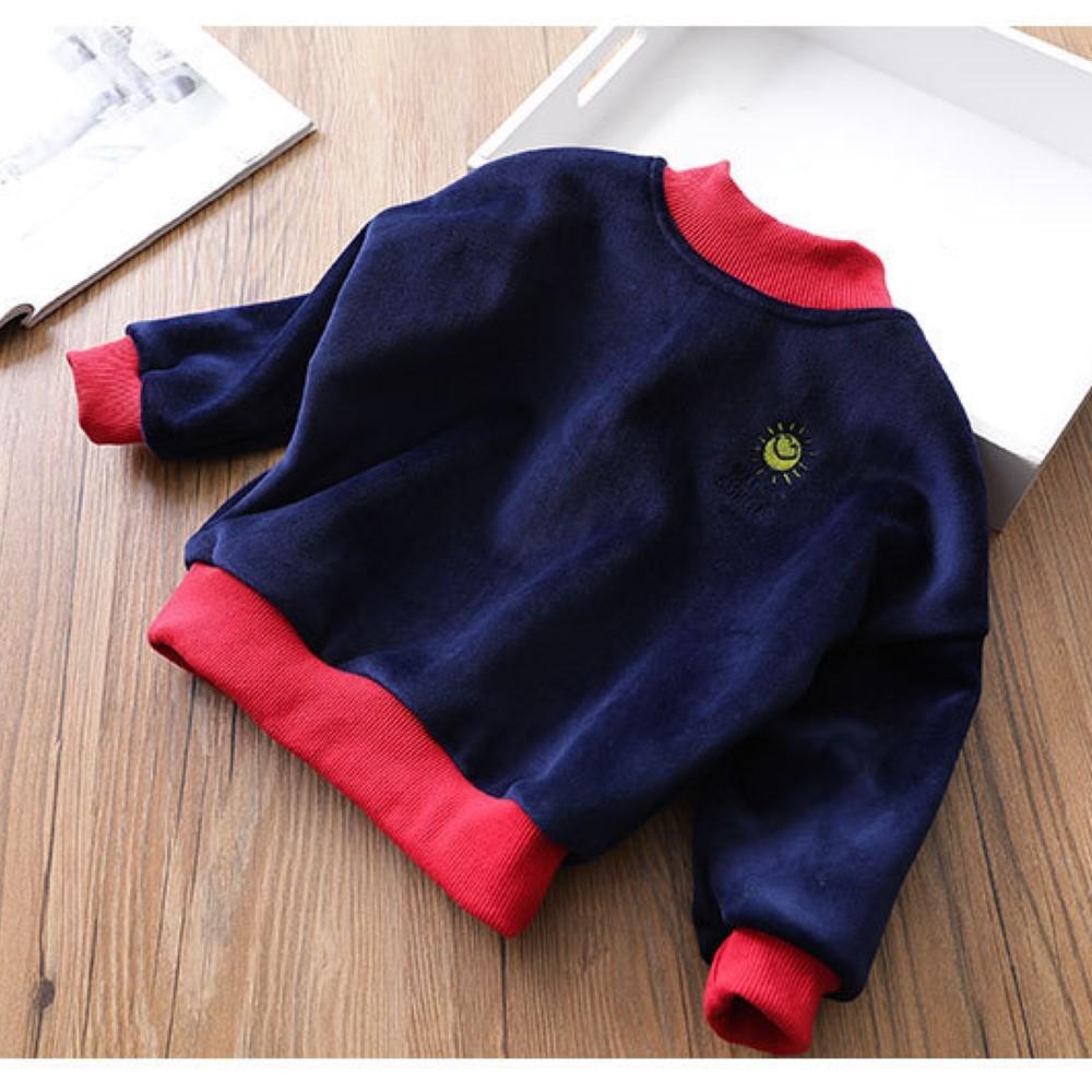 Unisex Sun Happy laughing Letter Pattern Long Sleeves Top Boy Clothes Wholesale - PrettyKid