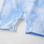 Baby Unisex Tie Dye Short Sleeve Romper & Hat - PrettyKid