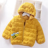 Unisex Warm 5PCS Bee Solid Hooded Zipper Jacket Wholesale - PrettyKid