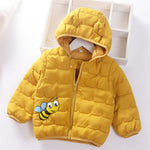 Unisex Warm 5PCS Bee Solid Hooded Zipper Jacket Wholesale - PrettyKid