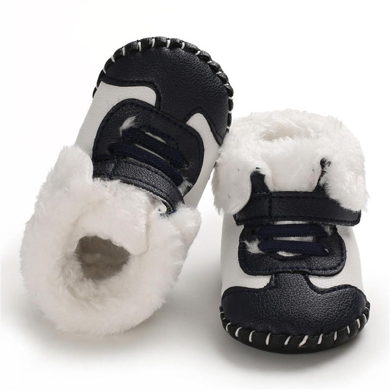 Baby Boys Warm Magic Tape Snow Boots - PrettyKid