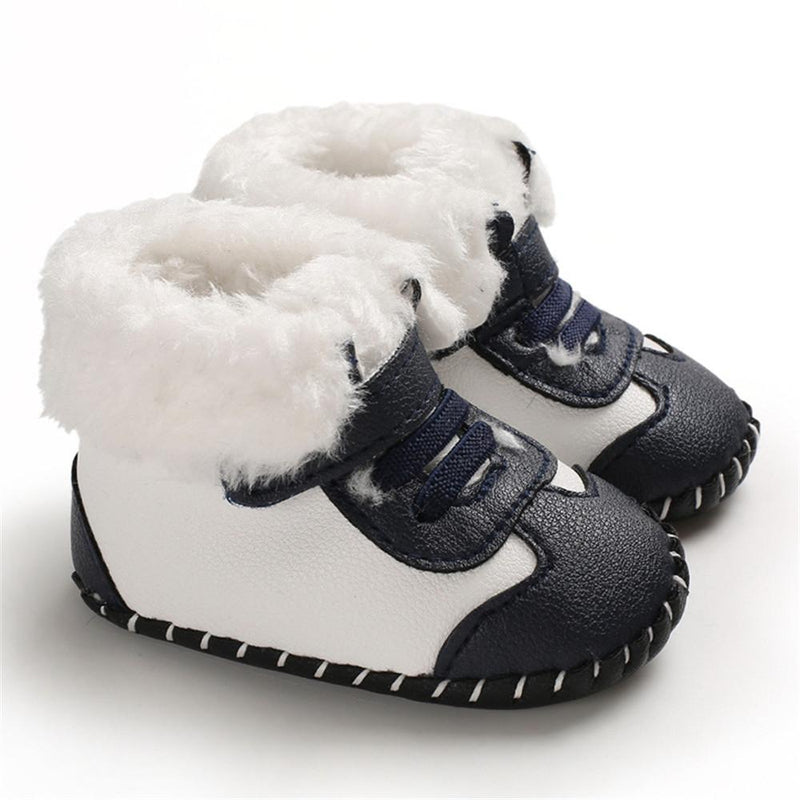 Baby Boys Warm Magic Tape Snow Boots - PrettyKid