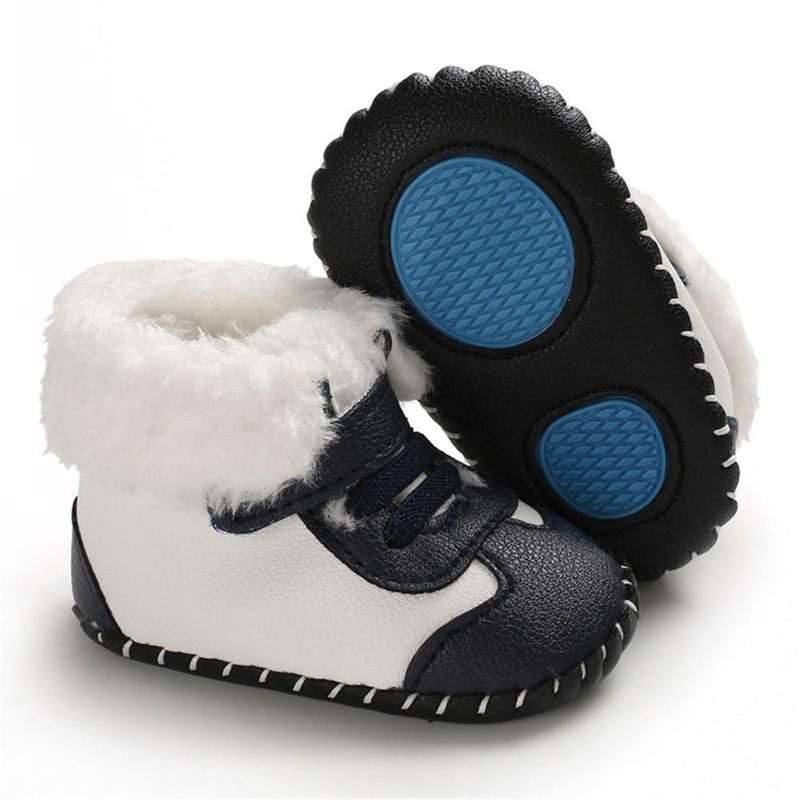 Baby Boys Warm Magic Tape Snow Boots - PrettyKid