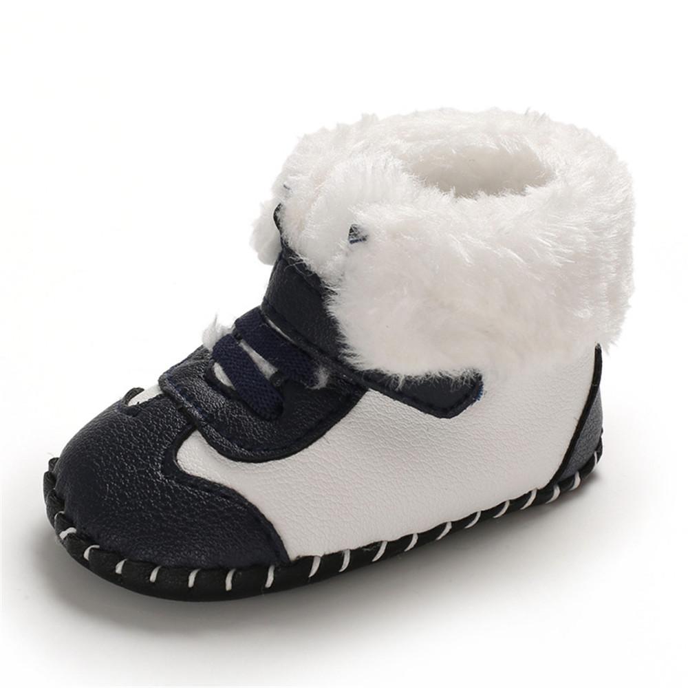 Baby Boys Warm Magic Tape Snow Boots - PrettyKid