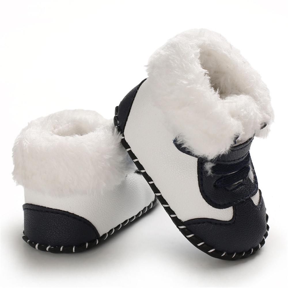 Baby Boys Warm Magic Tape Snow Boots - PrettyKid