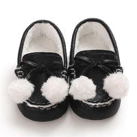 Baby Girls Warm Slip On Flats Winter Shoes - PrettyKid