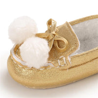 Baby Girls Warm Slip On Flats Winter Shoes - PrettyKid