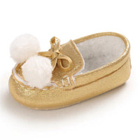 Baby Girls Warm Slip On Flats Winter Shoes - PrettyKid