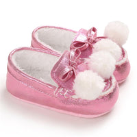 Baby Girls Warm Slip On Flats Winter Shoes - PrettyKid