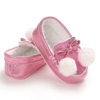 Baby Girls Warm Slip On Flats Winter Shoes - PrettyKid