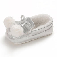 Baby Girls Warm Slip On Flats Winter Shoes - PrettyKid