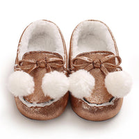 Baby Girls Warm Slip On Flats Winter Shoes - PrettyKid