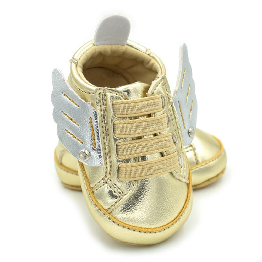 Baby Boys Winged Elastic Band Sneakers - PrettyKid