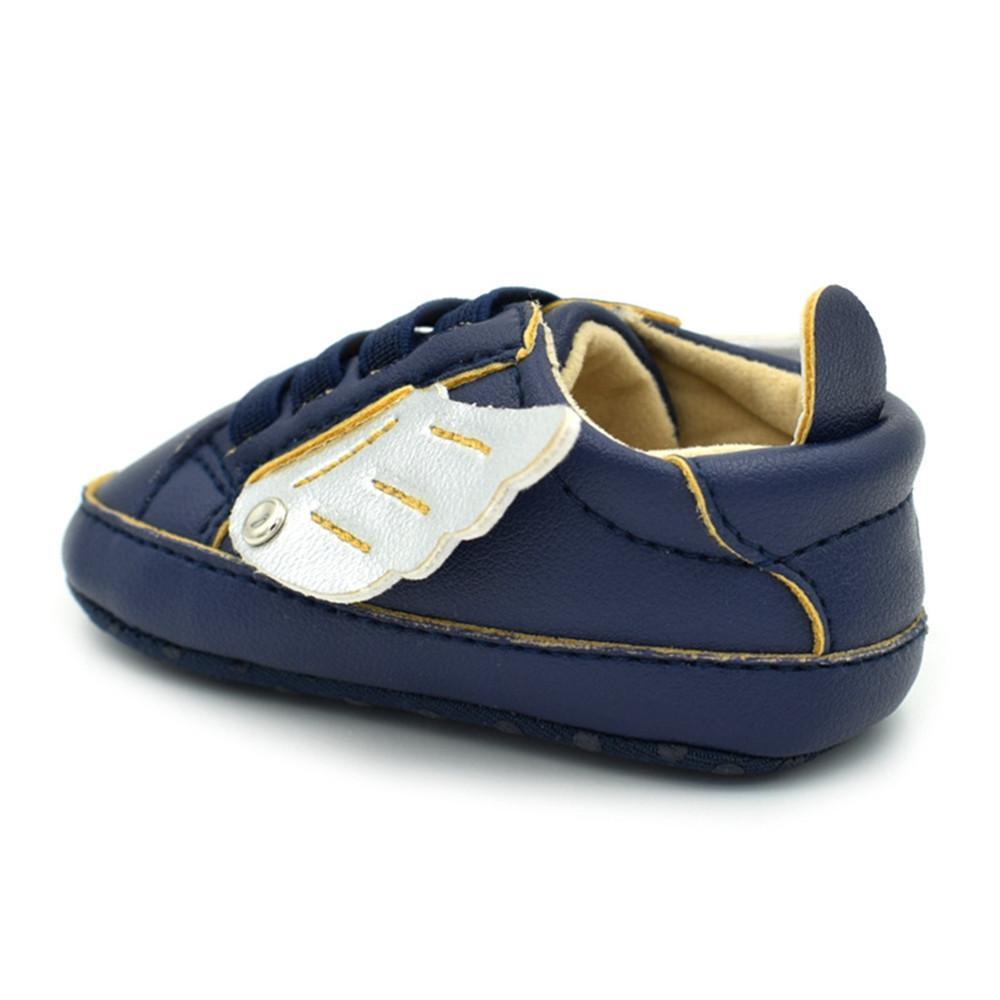 Baby Boys Winged Elastic Band Sneakers - PrettyKid