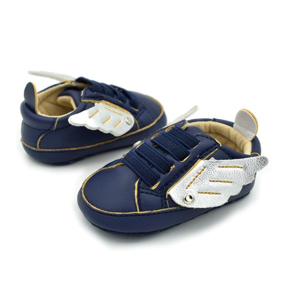 Baby Boys Winged Elastic Band Sneakers - PrettyKid