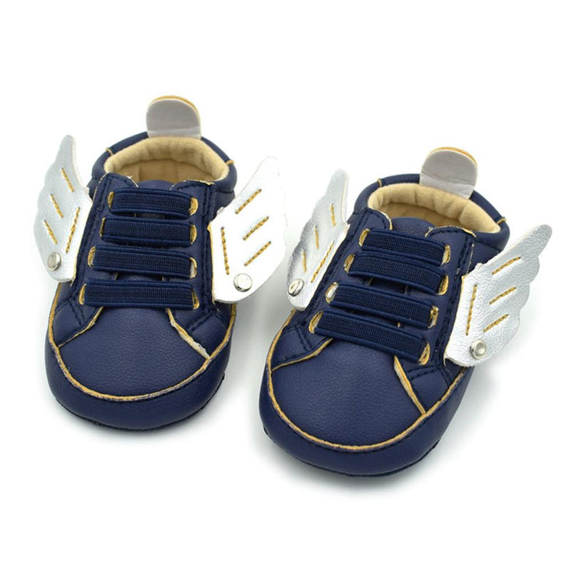 Baby Boys Winged Elastic Band Sneakers - PrettyKid