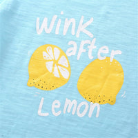 Unisex Wink After Lemon Short Sleeve Top Wholesale Toddler T Shirts - PrettyKid