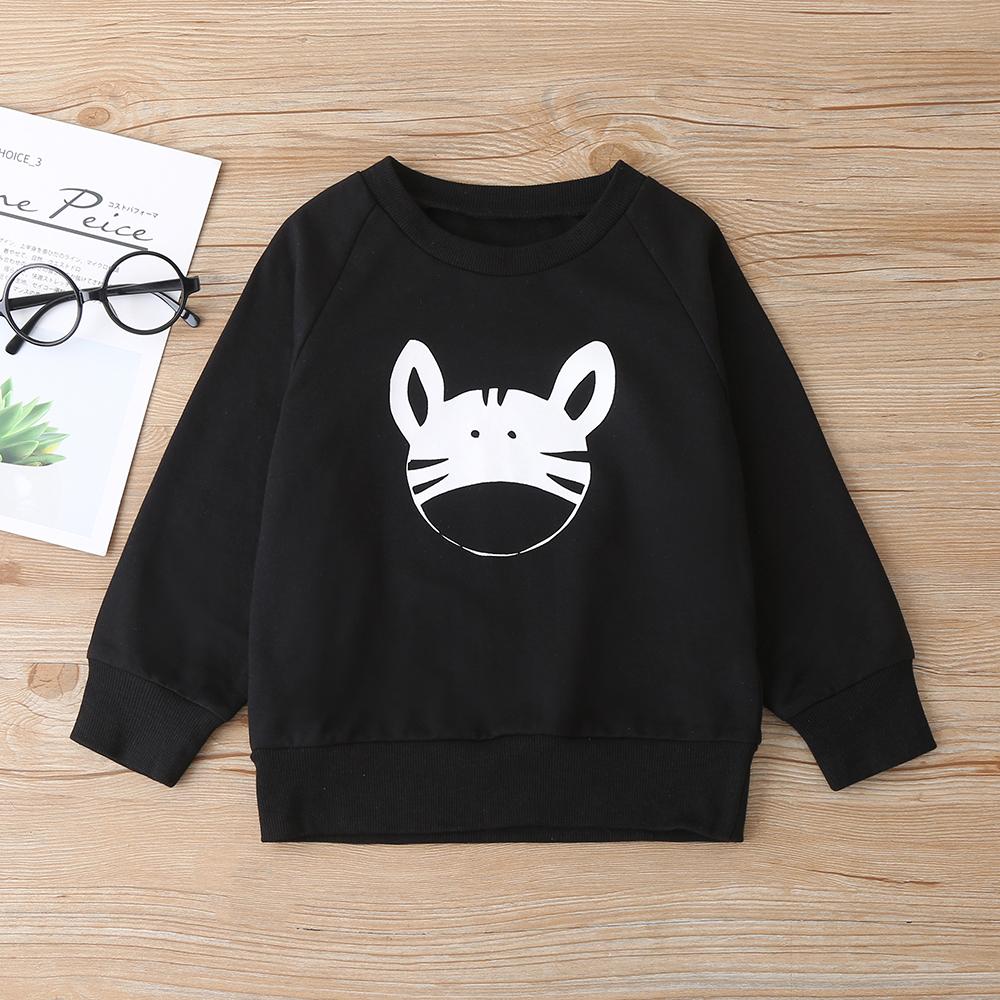 Unisex Zebra Cartoon Printed Long Sleeve Top & Pants Trendy Kids Wholesale Clothing - PrettyKid