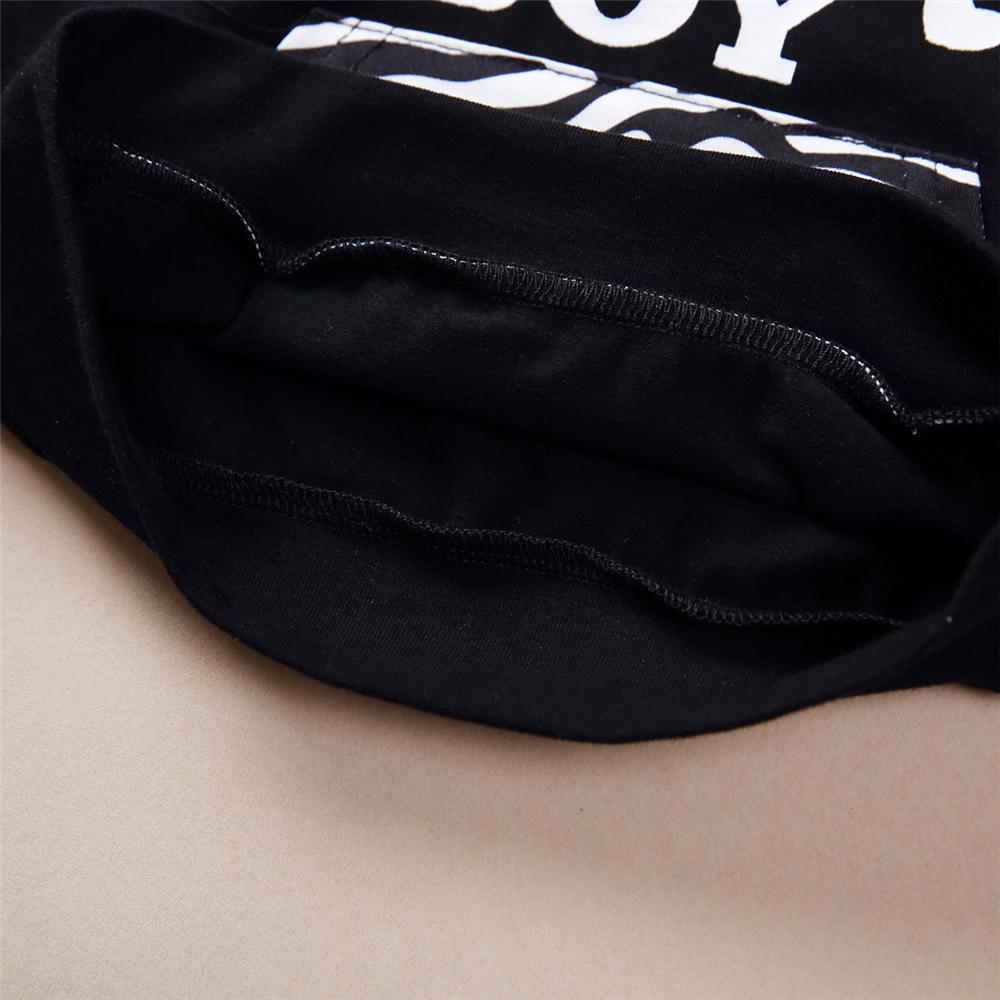 Baby Unisex Zebra Letter Print Hooded Top & Pants Baby Boutique Wholesale - PrettyKid
