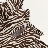 Baby Girls Zebra Printed Long Sleeve Dress Wholesale Baby Dresses - PrettyKid