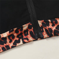 Girls Zipper Leopard Color Blocking Hooded Long Sleeve Jacket Wholesale Girls - PrettyKid