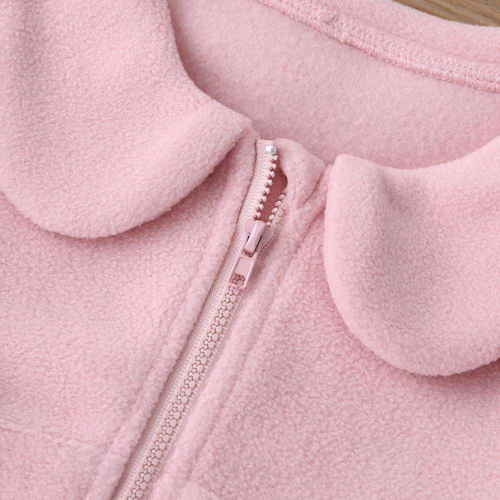 Girls Zipper Solid Color Long Sleeve Jacket Wholesale Little Girl Boutique Clothing - PrettyKid