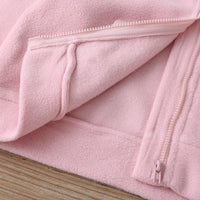 Girls Zipper Solid Color Long Sleeve Jacket Wholesale Little Girl Boutique Clothing - PrettyKid