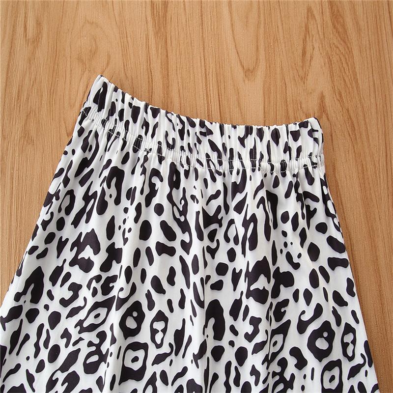 Toddler Girl Cami Top & Leopard Print Skirt - PrettyKid
