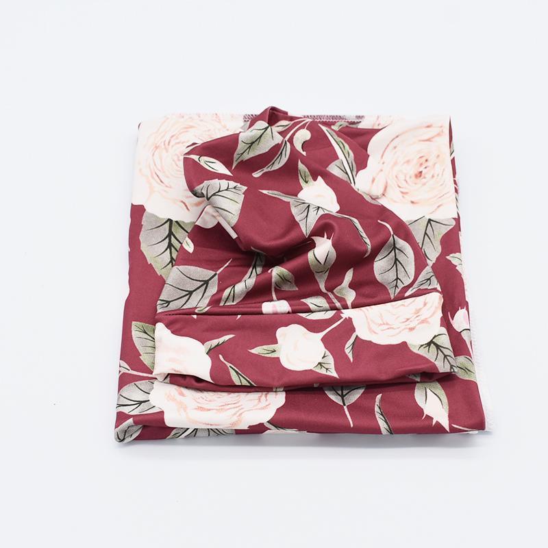 2pcs Floral Print Baby Blanket with Hat - PrettyKid