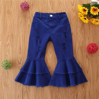 Denim Flared Pants for Toddler Girl - PrettyKid