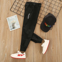 Letter Pattern Sports Pants for Boy - PrettyKid