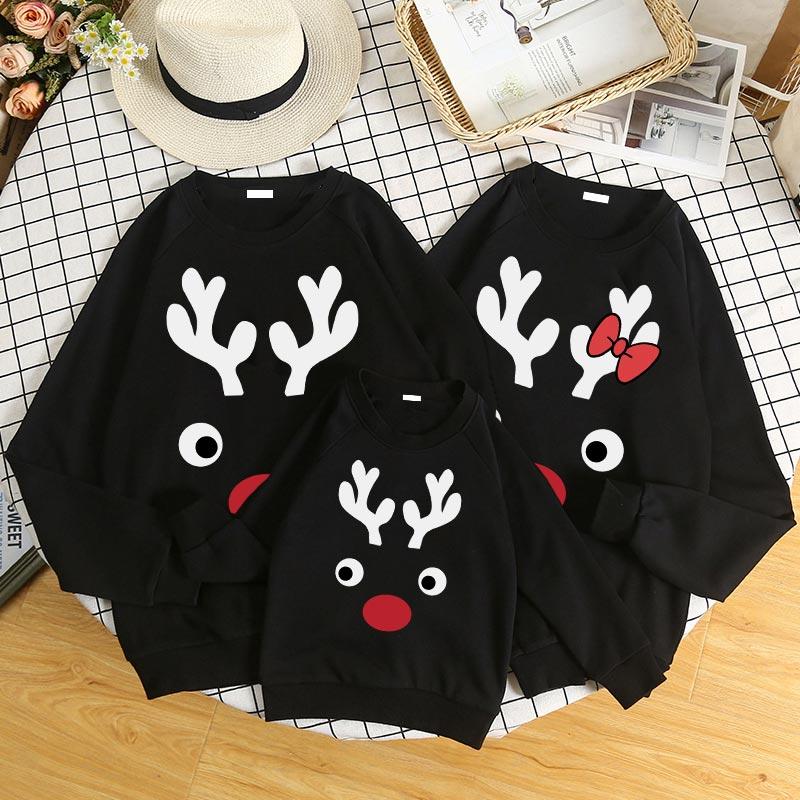 wholesale baby clothes online Whole Family Fawn Pattern Sweatshirt - PrettyKid