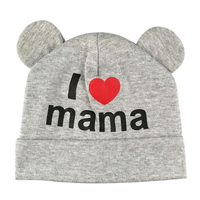 I Love Mama Papa Baby Letter Woolen Hat - PrettyKid