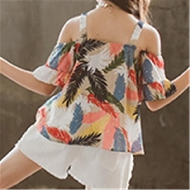 2-piece Floral Printed Tops & Shorts for Girl - PrettyKid