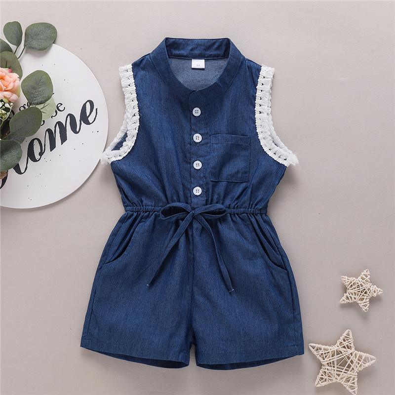 Grow Girl Sleeveless Overalls - PrettyKid