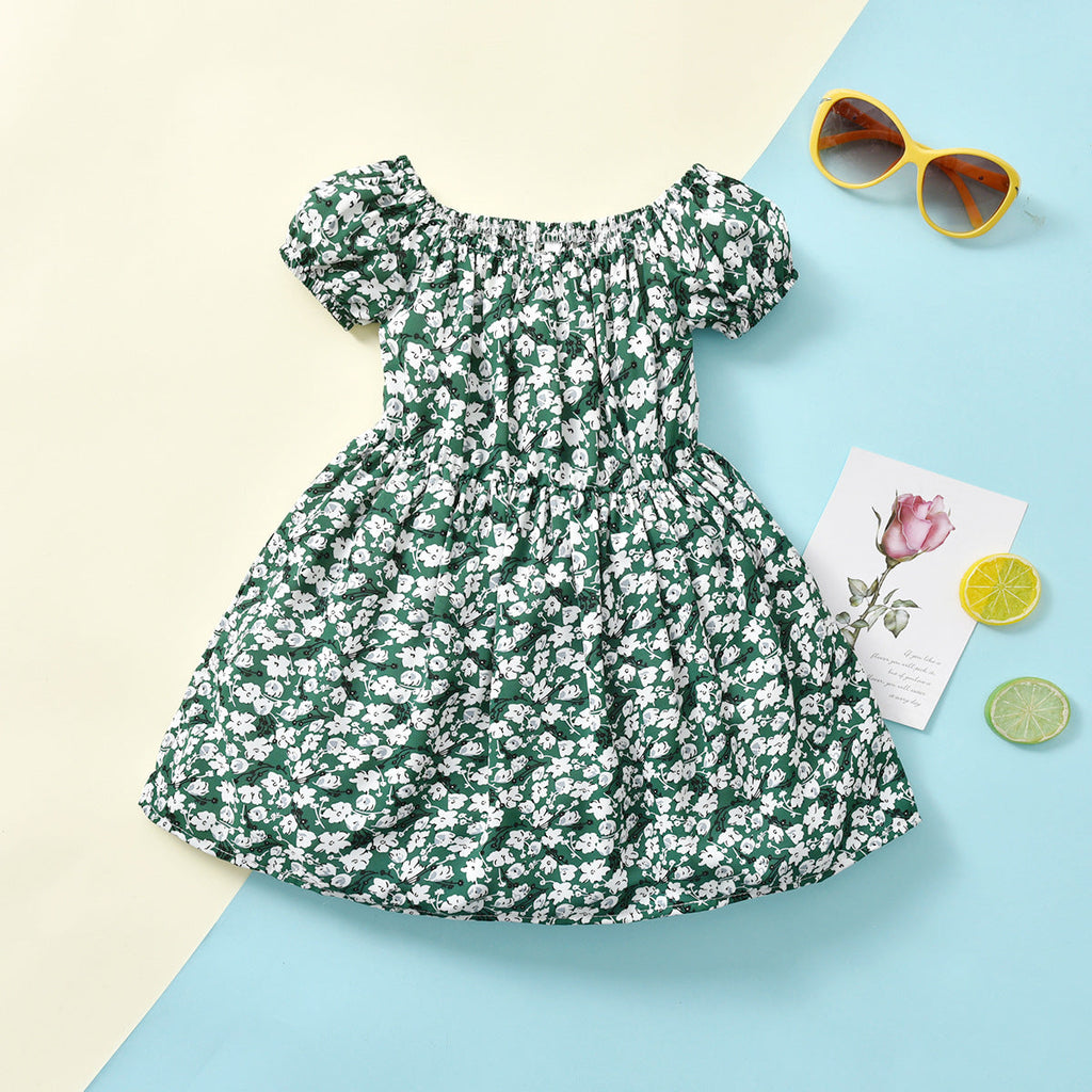 18months-6years Toddler Girl Dresses Girls' Floral Dress 2022 Summer New Children's Girls Baby Cute Dress - PrettyKid