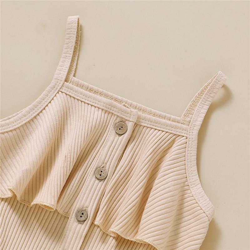 Solid Sling Bodysuit for Children's Clothing Wholesale - PrettyKid
